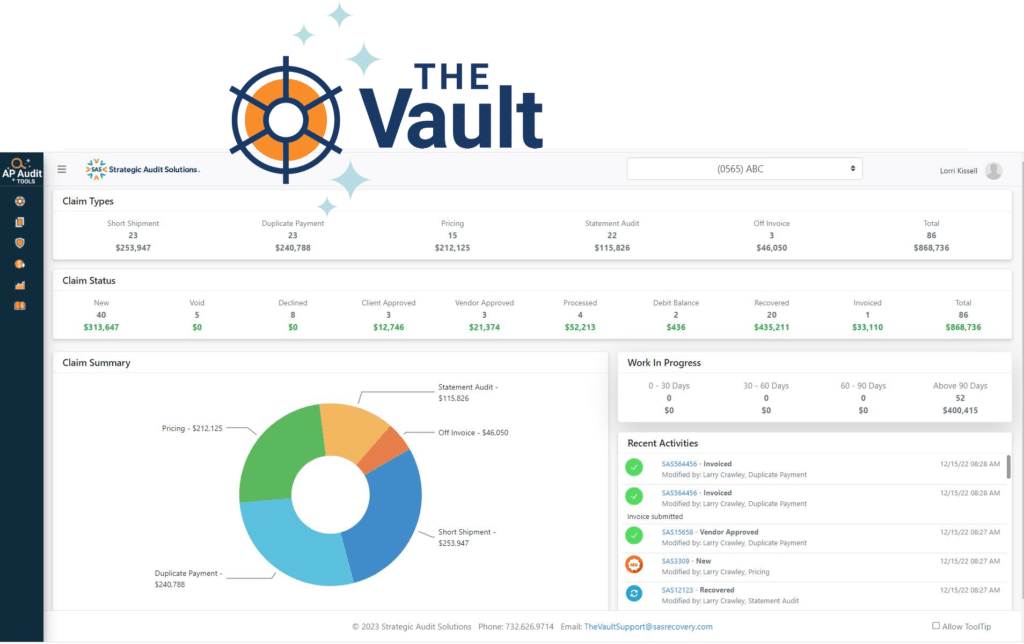The Vault Dashboard